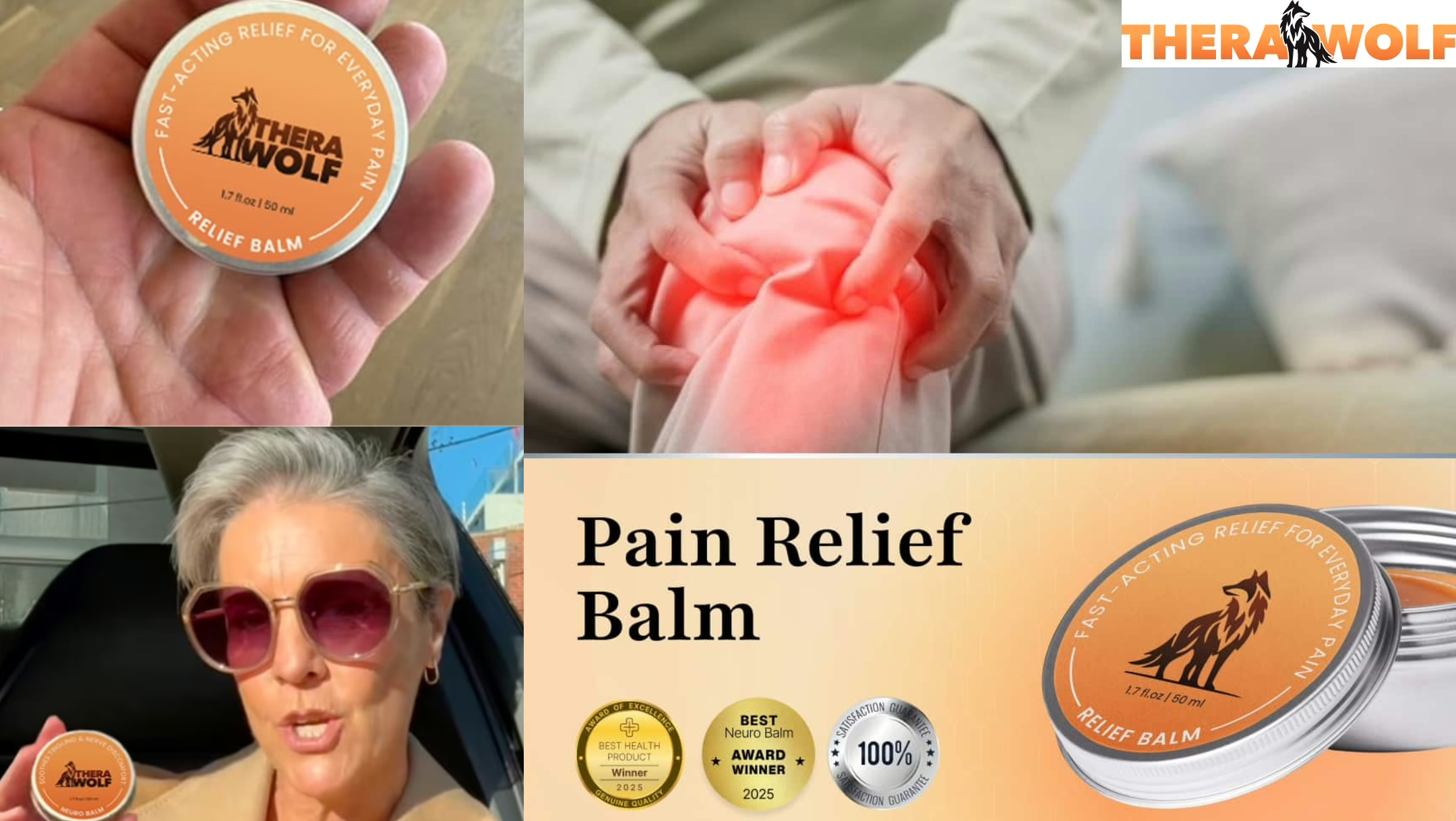 showing benefit of therawolf pain relief balm